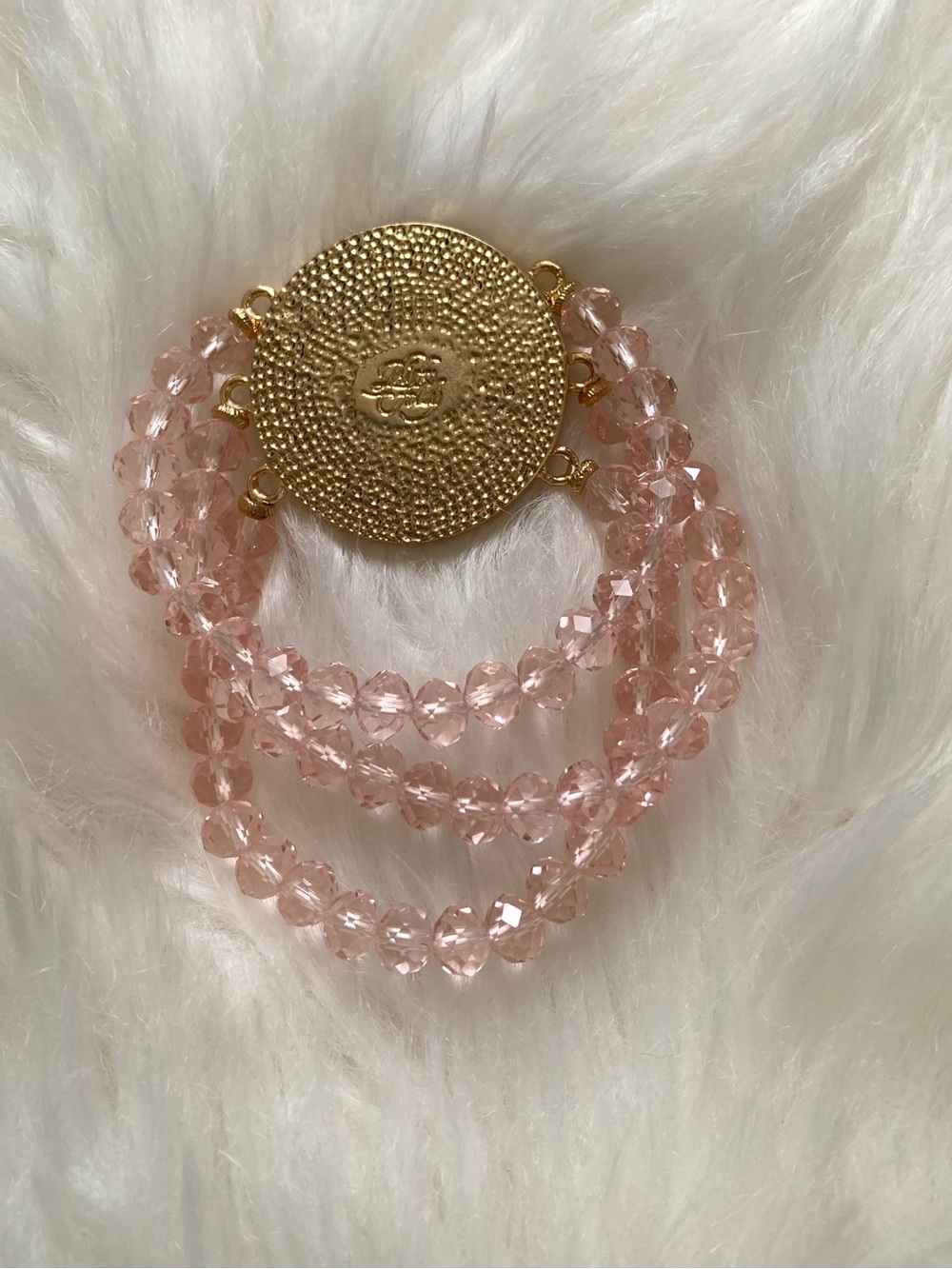 Kirk’s Folly Baby Pink Moon Face Vintage/Retro Style Bracelet - Picture 5 of 5